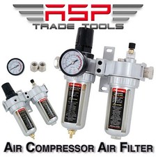 1/2"BSPT 1/4"BSP Air Compressor Line Filter Regulator Water Oil Separator Gauge