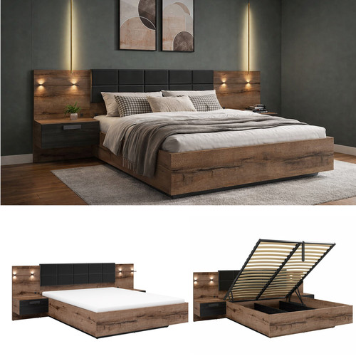 Super king bed lift ottoman - bed,