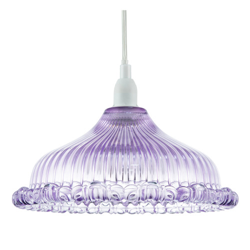 Modern lilac line ribbed - lilac,