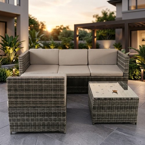 Alivio seater rattan - 4, corner