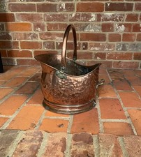 Vintage Copper Helmet Coal