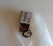 PORSCHE 991 TURBO WHEEL CENTER LOCK HUB CAP ONE CAP BLK PORSCHE LOGO 99136120720