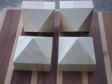 Pyramid post caps in sets of 4