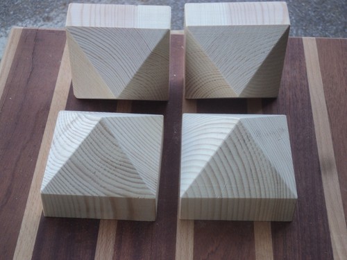 Pyramid post caps sets - sets, 4
