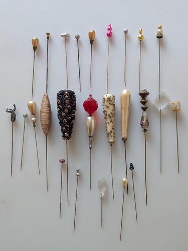 Vintage hat pins - hat, lot