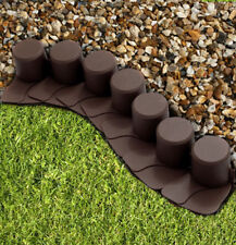 Garden Fence Lawn Edging Boarder Edge Hammered Palisade Fencing Plastic 2,40m