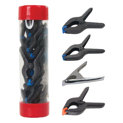 Metal spring clamps - metal, 6"