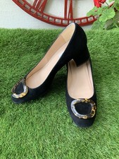 Ladies L.K. Bennett Black Shoes Size 38 UK 5 (RW342)