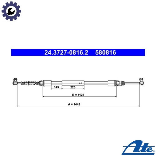 Cable pull parking brake - pull,