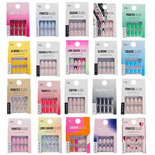 False Nails 24pk Coffin &