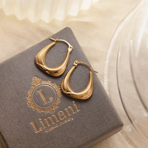 Genuine 9ct yellow gold - gold, creole