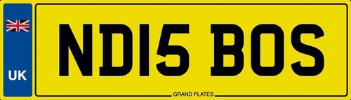 Boss number plate - nd,