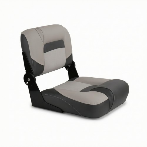 Boat seat with padded backrest - boat,