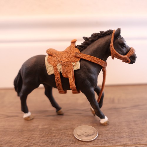 Schleich black appaloosa - black,