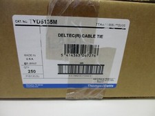 Thomas & Betts Cat# TYD5135M DELTEC(R) CABLE TIES LOT OF 250 DOUBLE LOCKING HEAD