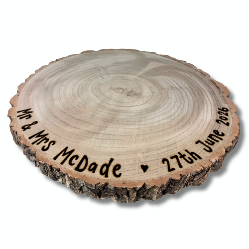 Personalised wooden wedding - wooden,