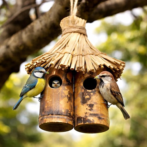 Hanging bird nest - hanging, tiki