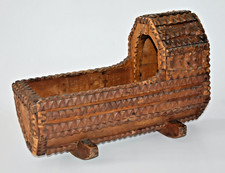 ANTIQUE TRAMP FOLK ART CARVED