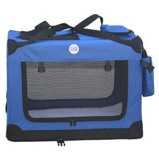 CLEARANCE DEAL Blue Extra Large Fabric Crate Foldable Pet Carrier - SW100032