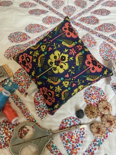 Liberty fabric pin cushion - fabric,