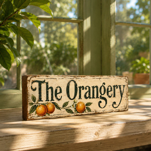 Orangery sign garden room - sign,