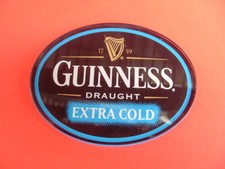 GUINNESS EXTRA COLD BEER PUMP BADGE. GUINNESS EXTRA COLD BEER TAP BADGE, `NEW`