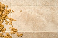 LIGHT TRAVERTINE TILES 305x305x10mm UNFILLED & TUMBLED £49.99 PER SQUARE m2