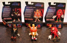 3 x SONIC 3 MOVIE 6" ACTION