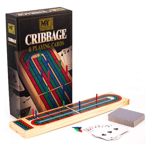 Folding cribbage board - my,