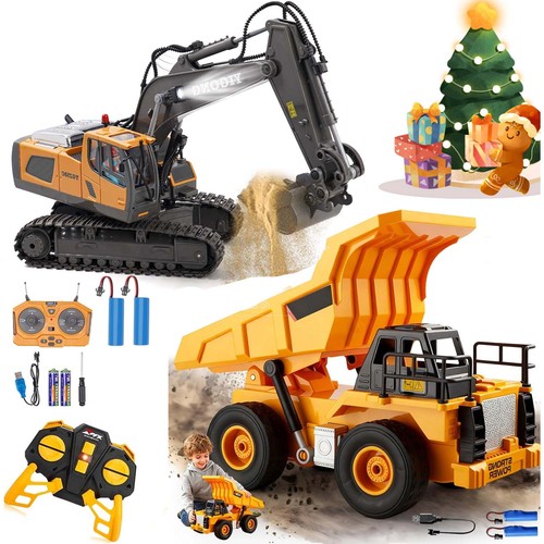 Remote control digger toy - remote,