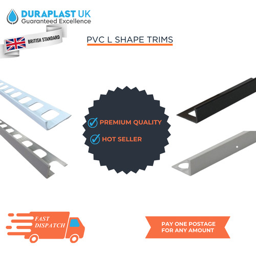 Tile trims plastic shape 8mm - shape,