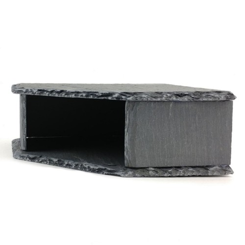 Corner slate cave - slate, stone