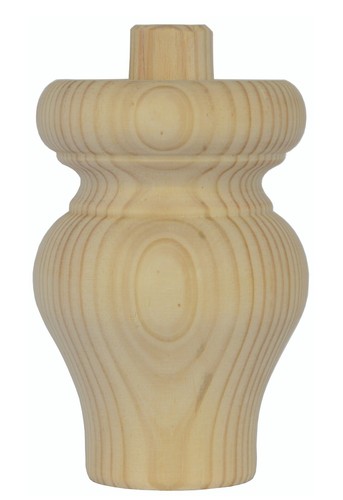 Large pine tulip foot spigot - pine, +