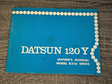 DATSUN 120Y Model B210 Series Owners Manual Handbook