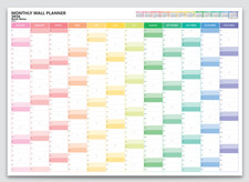 2026 Wall Planner A1  Full Year Calendar Home Office Work JAN - DEC