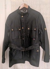 BELSTAFF DUPE TRIALMASTER LEGEND WAXED JACKET LARGE GREEN BROWN VGC Please Read