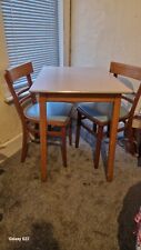 vintage formica table and 2 chairs