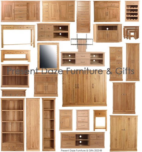 Solid oak bookcase sideboard - solid,