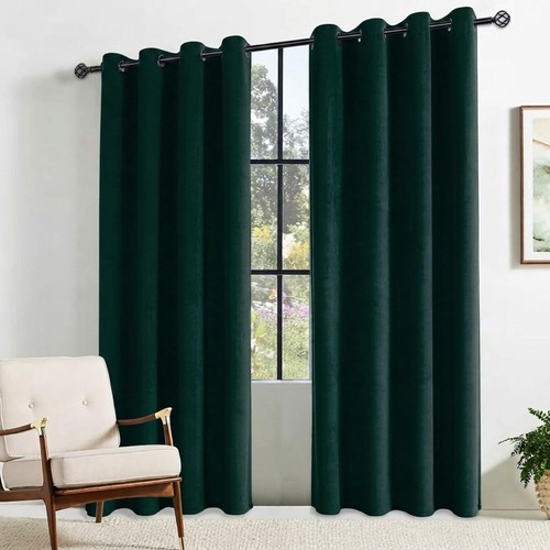 Elegant dark green - dark, velvet