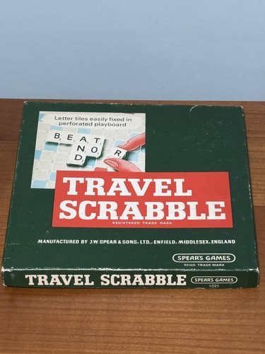Vintage travel scrabble - vintage,