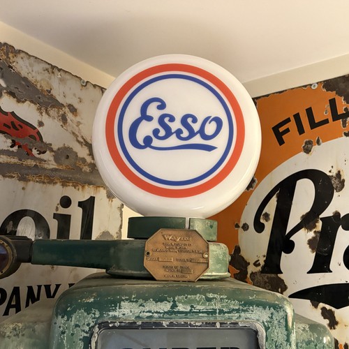 Esso script large gas - script,