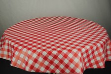 Round Wipe Clean Tablecloth -