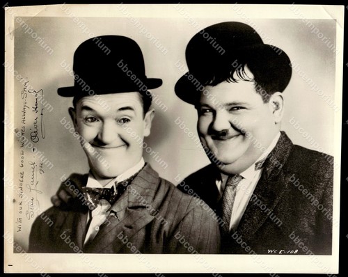 Laurel hardy autograph - laurel,