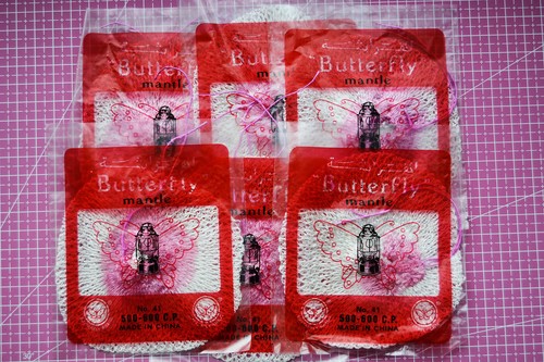 Butterfly lamp mantles - lamp,