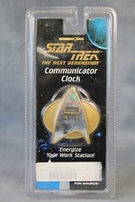 Vintage Star Trek The Next Generation New & Sealed Communicator Clock Holo 1997