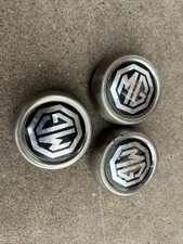 MG MGB set of 3 Rostyle wheel centres - used