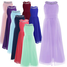 Girls Sequins Neck Chiffon