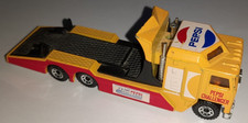 Vintage Matchbox 1:90 Scale Kenworth Cabover Racing Transporter Pepsi Truck.