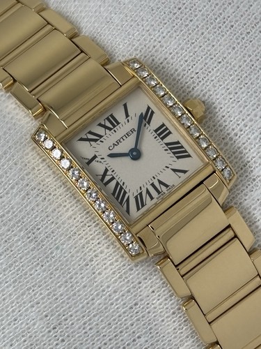 Cartier tank francaise diamond - cartier,