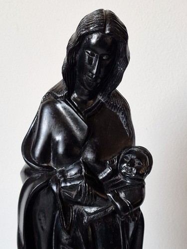 Vintage carved madonna - carved, &